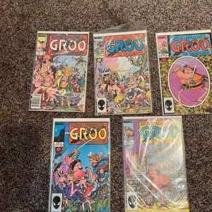 GROO The Wanderer Comic Books 10-14 1985! Mint Condition